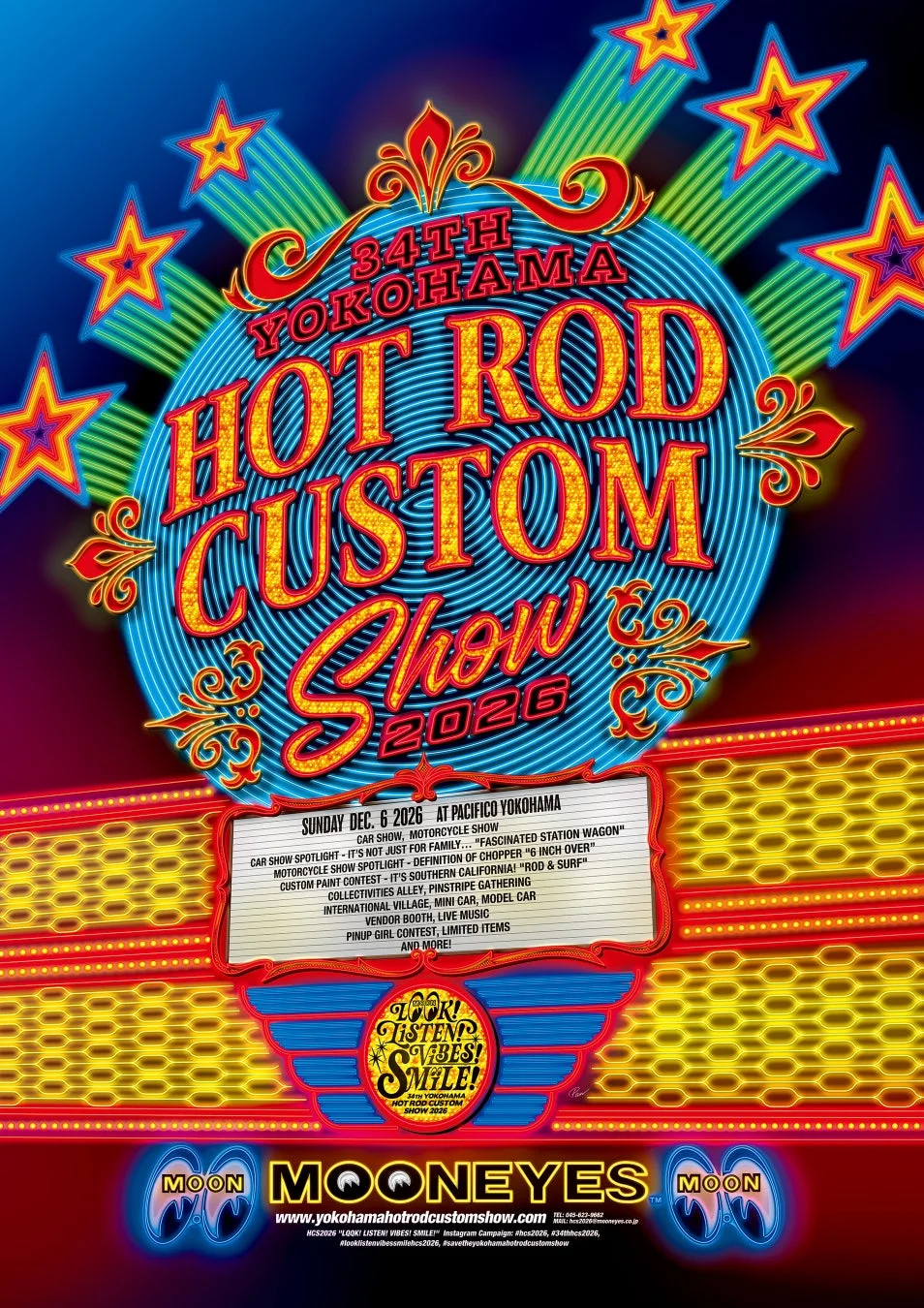 34TH YOKOHAMA HOT ROD CUSTOM Show 2026 ポスター