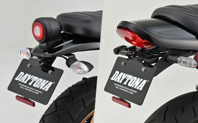 デイトナからXSR155（’20～’26）とZ900RS SE（’26）用のLEDフェンダーレスキットが新登場