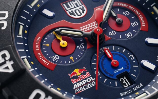 ルミノックス×Red Bull Ampol Racing世界限定500本の特別なクロノグラフなど３モデルの世界限定モデルが発売！レーシングカーの計器をモチーフに、モータースポーツの世界観を腕元に。